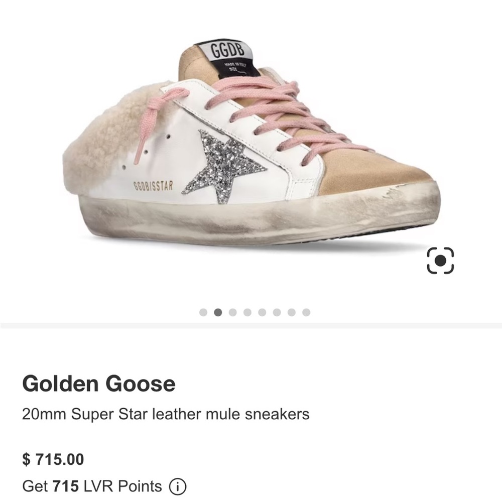 🪿💛 Golden Goose 20mm Super Star Sabot Leather & Shearling Mule Sneakers 💛🪿 - Picture 9 of 10